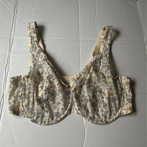 ThirdLove Unlined in bloom Mesh Scoop Bra Underwired Size 42E - Picture 1 of 4